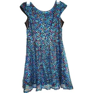 3) BLOOME Full Sequin Sleeveless for Everyday Formal Sz. Girl's 16